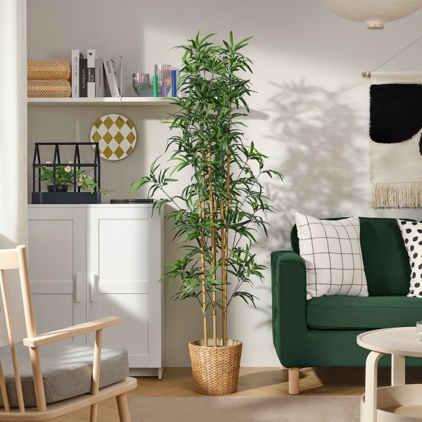Artificial potted plant, in/outdoor bamboo, 23 cm - Image 2