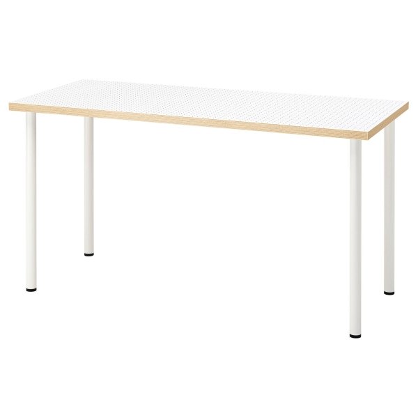 Dotrex Desk, dot pattern/black white, 140x60 cm