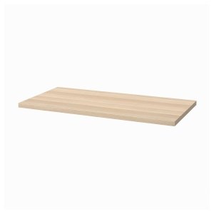 Voltura Walnut Table top, white stained oak effect, 120x60 cm