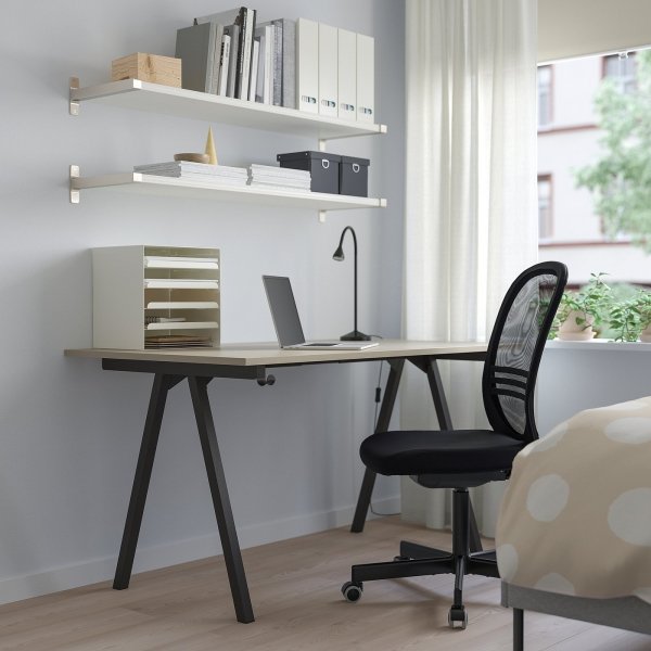 Ombrix Duo Desk, beige/anthracite, 140x80 cm - Image 2